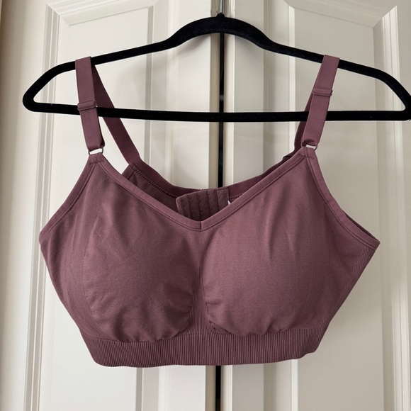 NEW with tags Knix Good to Go Vintage Plum Seamless Bra XL - Picture 3 of 6